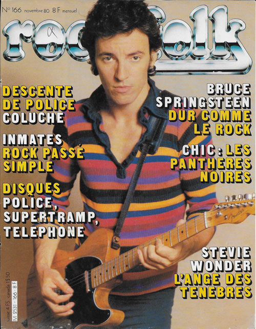 rock & folk n 166 Novembre 1980 Bruce Springsteen cover