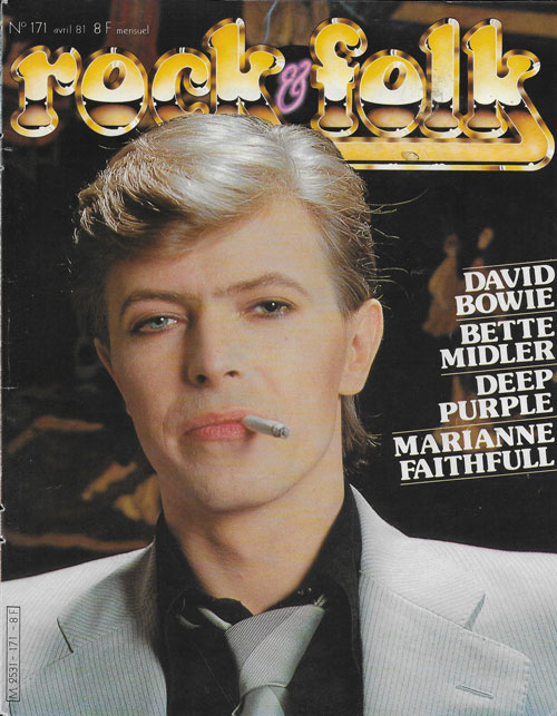 Rock & Folk n 171 - Avril 1981 David Bowie cover