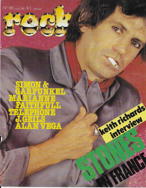 Rock & Folk n185 Juin 1982 Keith Richards cover