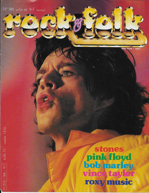 Rock & Folk n 186 - Juillet 1982 Mick Jagger cover