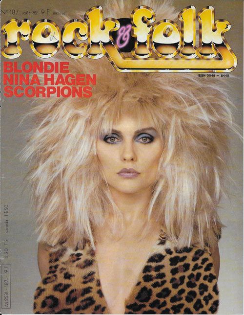 Rock & Folk n 187 Blondie cover