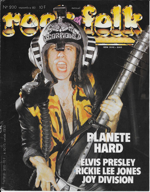 Rock & Folk n 200 Septembre 1983 Scorpions cover