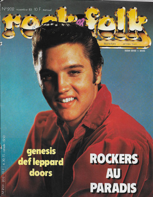 Rock & Folk n 202 Novembre 1983 Elvis Presley cover