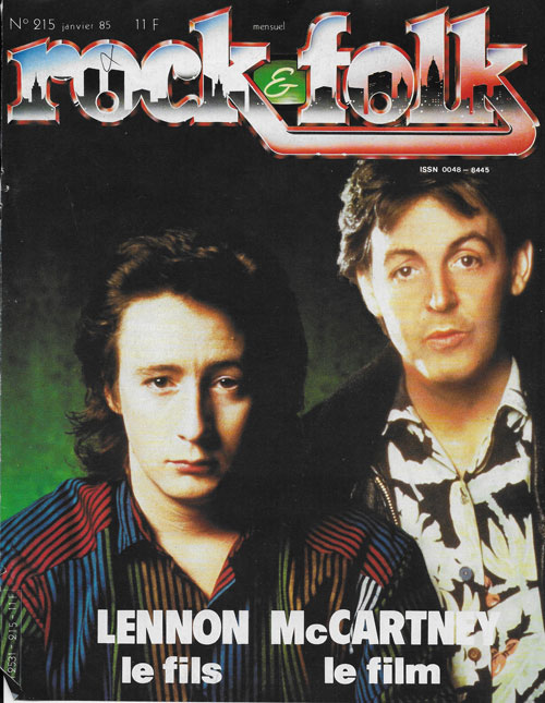 Rock & Folk n 215 Janvier 1985 Lennon Mc Cartney cover