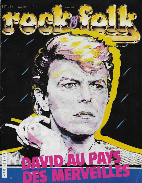 Rock & Folk n 218 David Bowie cover