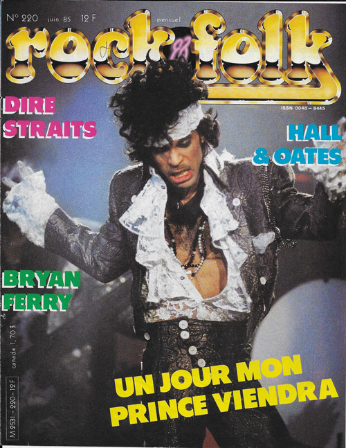 Rock & Folk n 220 Juin 1980 Prince cover