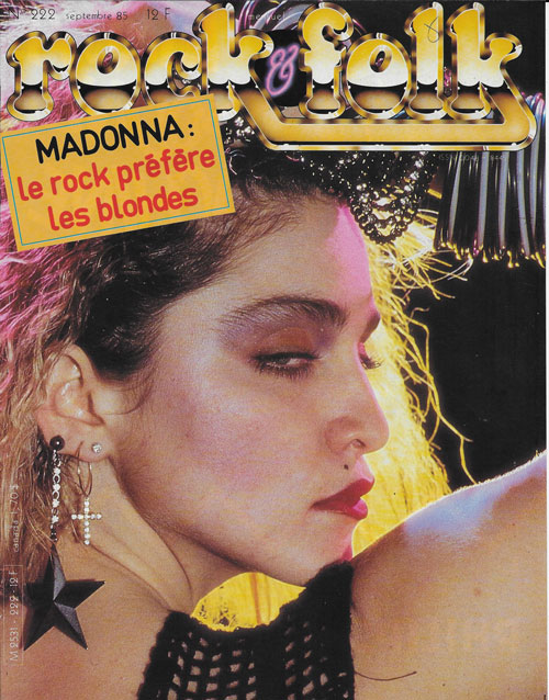 Rock & Folk n 222 Septembre 1985 Madonna cover