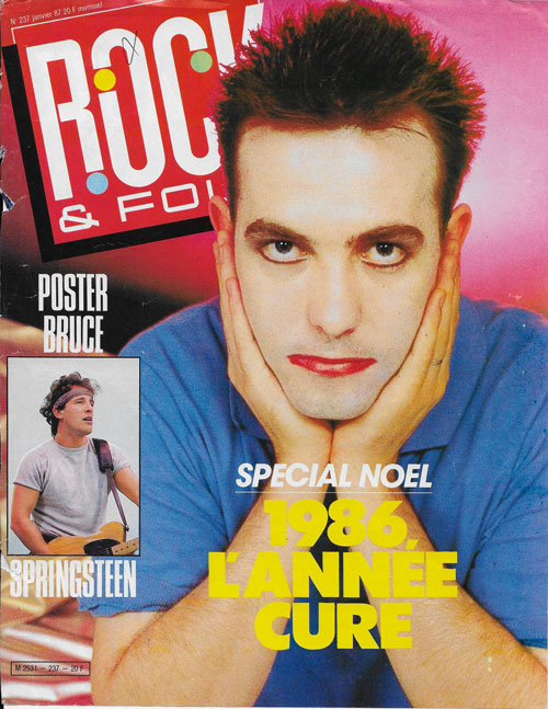 Rock & Folk n 237 Janvier 1987 The Cure Robert Smith cover