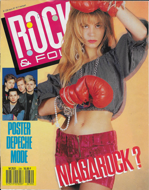 Rock & Folk n 239 Mars 1987 Niagara Mureil Moreno cover