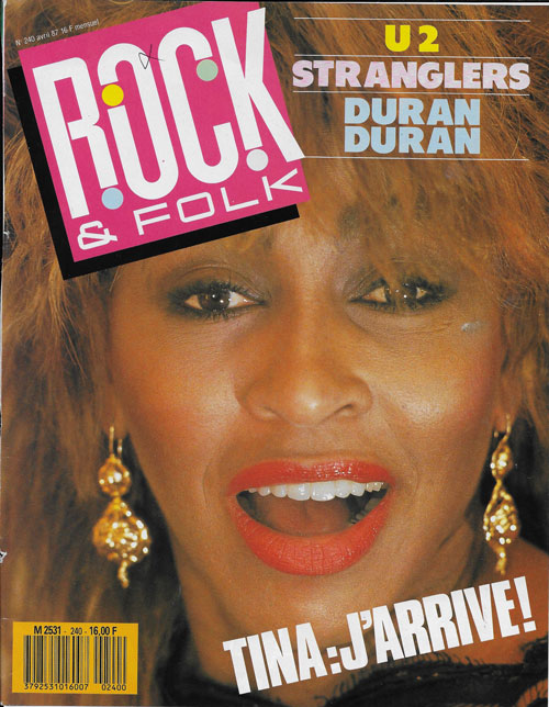 Rock & Folk n 240 Avril 1987 Tina Turner cover