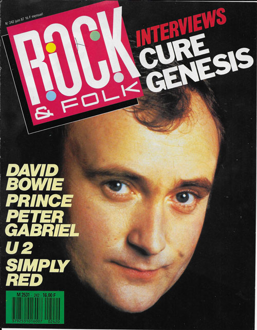 Rock & Folk n 242 - Juin 1987 Phil Collins Genesis cover