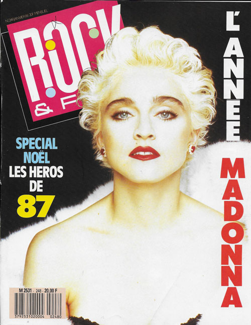 Rock & Folk n 248 Janvier 1988 Madonna cover