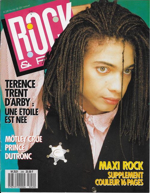 Rock & Folk n 249 Fvrier 1988 Terence Trent d'Arby cover