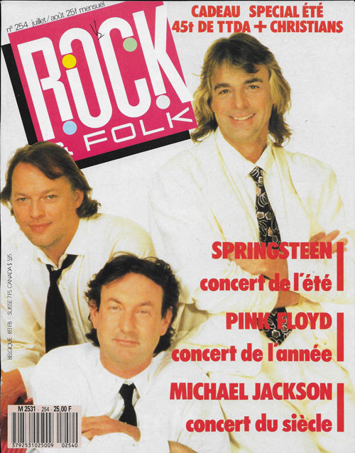 Rock & Folk n 254 Juillet Aot 1988 Pink Floyd cover