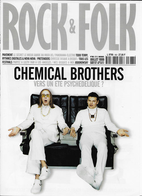 Rock & Folk n 383 - Juillet 1999 The Chemical Brothers cover