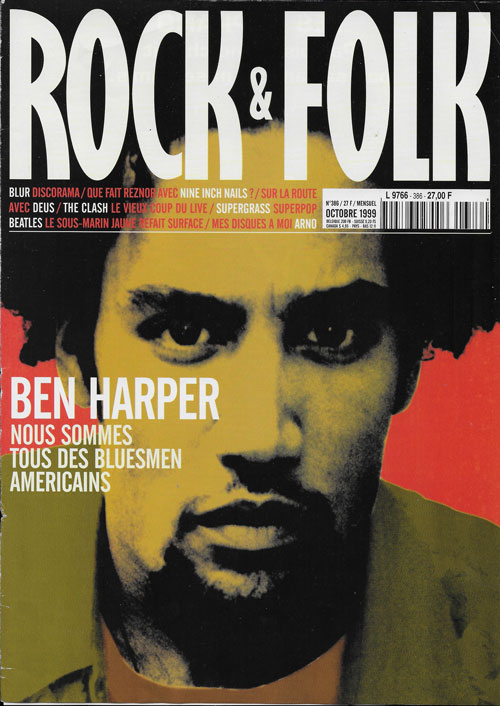 Rock & Folk n 386 Octobre 1999 Ben Harper cover