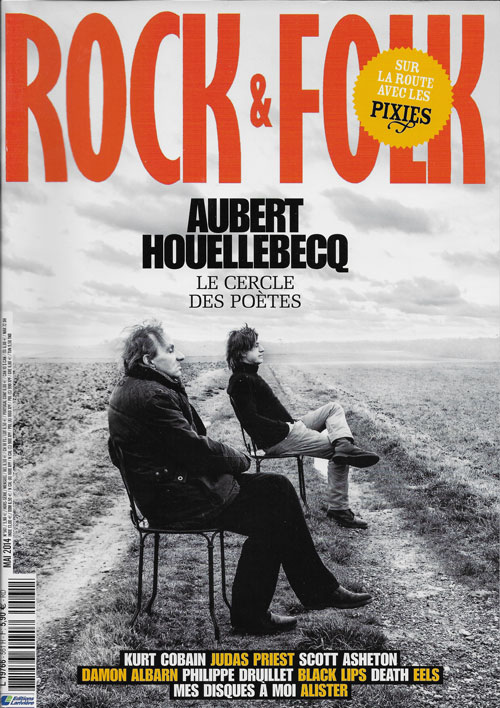 Rock & Folk n 561 Mai 2014 Aubert Houellbecq cover