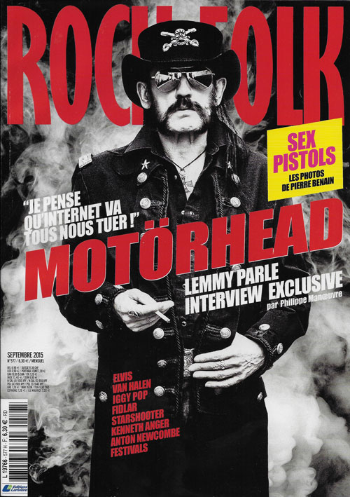 Rock & Folk n 577 - Septembre 2015 Lemmy Killmister Motorhead cover