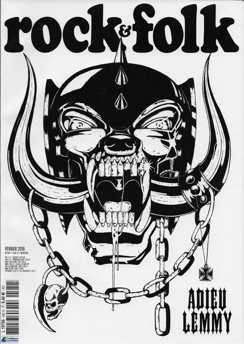 Rock & Folk n 582 - Fvrier 2016 Motorhead cover