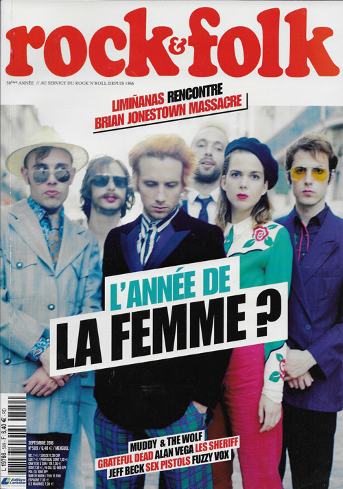 Rock & Folk n 589 Septembre 2016 La Femme cover