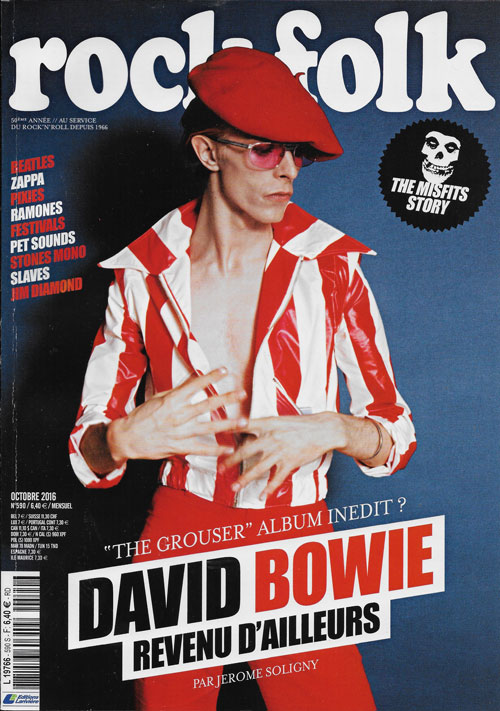 Rock & Folk n 590 - Octobre 2016 David Bowie cover