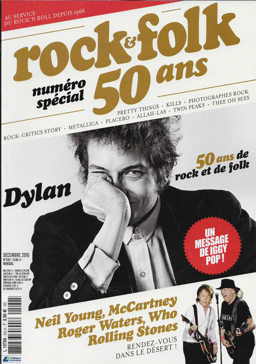 Rock & Folk n 592 - Dcembre 2016 Bob Dylan cover