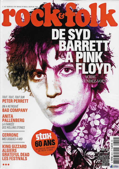 Rock & Folk n 600 - Aot 2017 Syd Barrett Pink Floyd cover