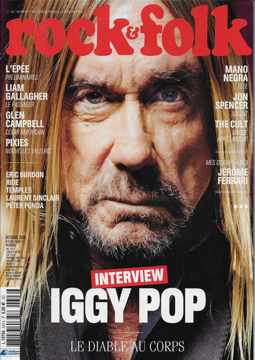 Rock & Folk n 626 - Octobre 2019 Iggy Pop cover