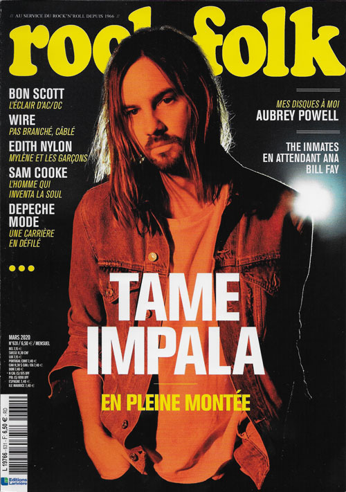 Rock & Folk 631 Mars 2020 Kevin Parker Tame Impala cover