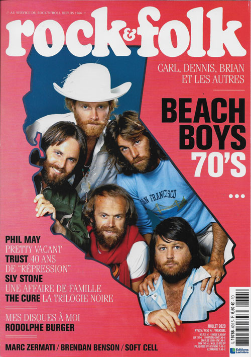 Rock & Folk n 635  Juillet 2020 Beach Boys cover