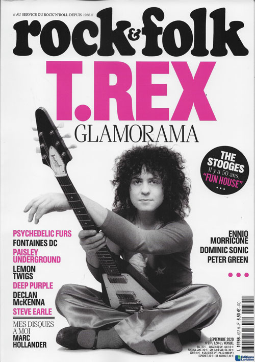 Rock & Folk n 637 Septembre 2020 Marc Bolan T Rex cover