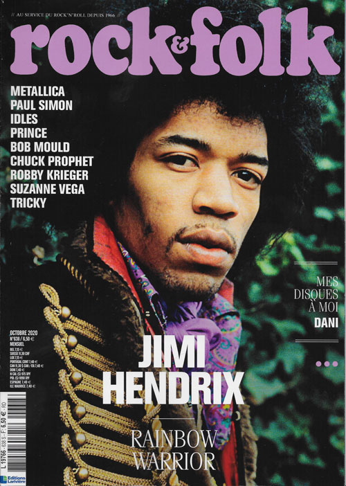 Rock & Folk n 638 Octobre 2020 Jimi Hendrix cover