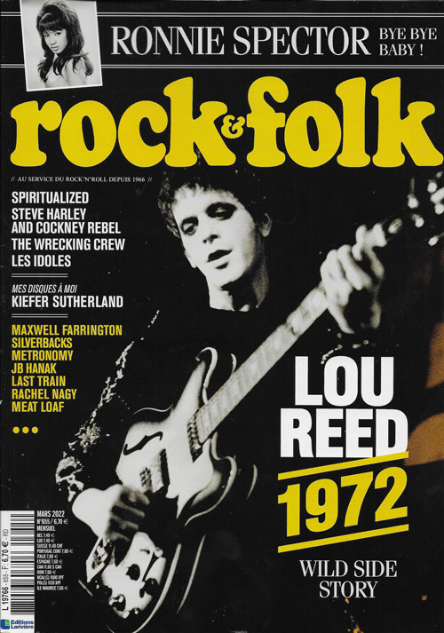 Rock & Folk n 655 Mars 2022 Lou Reed cover