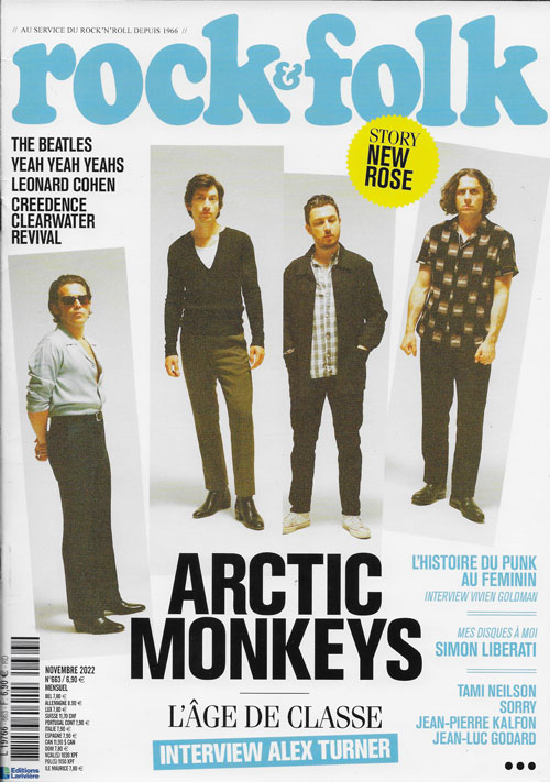 Rock & Folk n663 Novembre 2022 Artic Monkeys cover