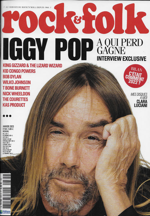 Rock & Folk n 665 Janvier 2023 Iggy Pop cover