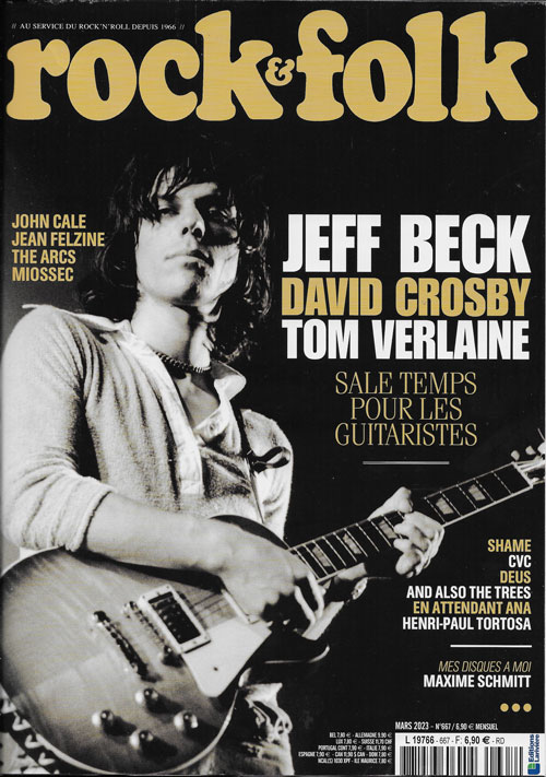 Rock & Folk n667  Mars 2023 Jeff Beck cover