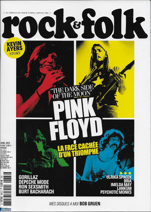 Rock & Folk n668 Avril 2023 Pink Floyd cover