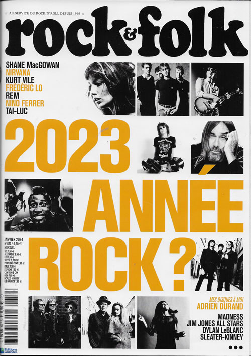 Rock & Folk 677 Janvier 2024 cover