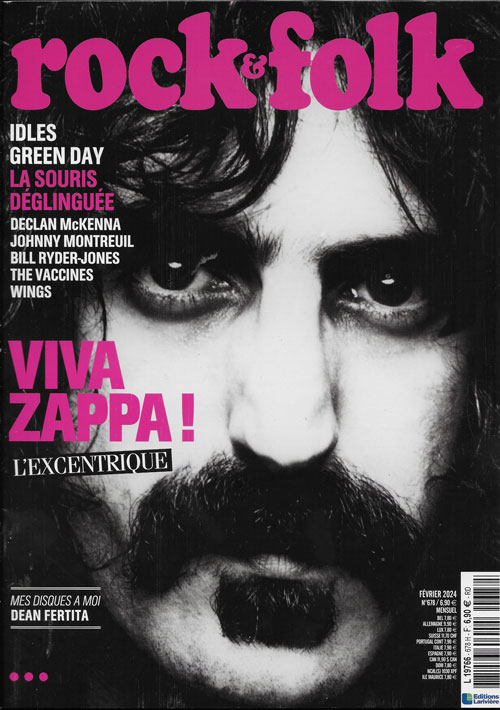 Rock & Folk n 678 fvrier 2024 Frank Zappa cover