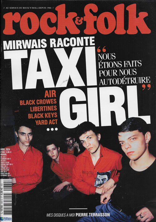 Rock & Folk n680 Avril 2024 Taxi Girl cover