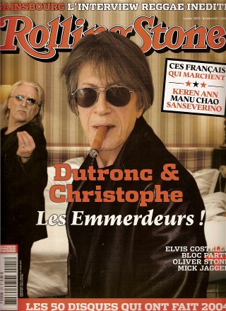 RollingStone n 25 Janvier 2005 Christophe et Jacques Dutronc cover