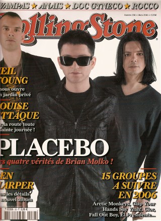 RollingStone n 38 Mars 2006 Placebo cover