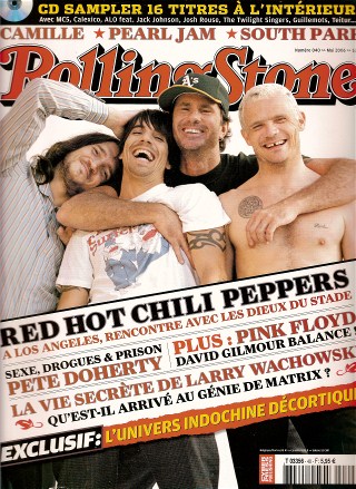 RollingStone n 40 Mai 2006 The Red Hot Chili Peppers cover