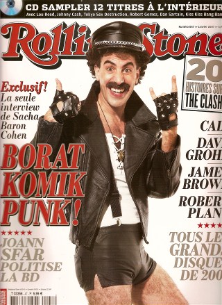 RollingStone n47 - Janvier 2007 Borat cover