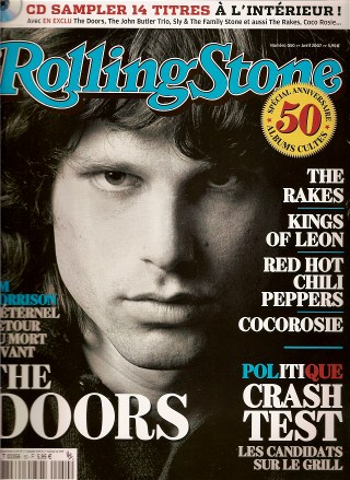 RollingStone n 50 - Avril 2007 Jim Morrison The Doors cover