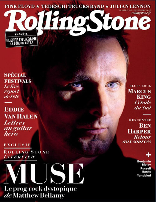 RollingStone 145 2022_09 Muse Matthew Bellany cover