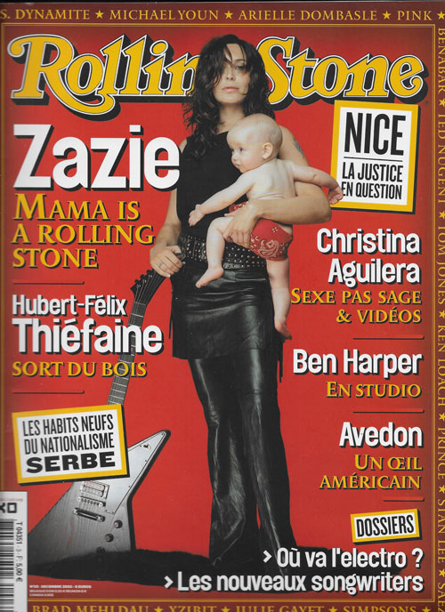 RollingStone n 3 Dcembre 2002 Zazie cover