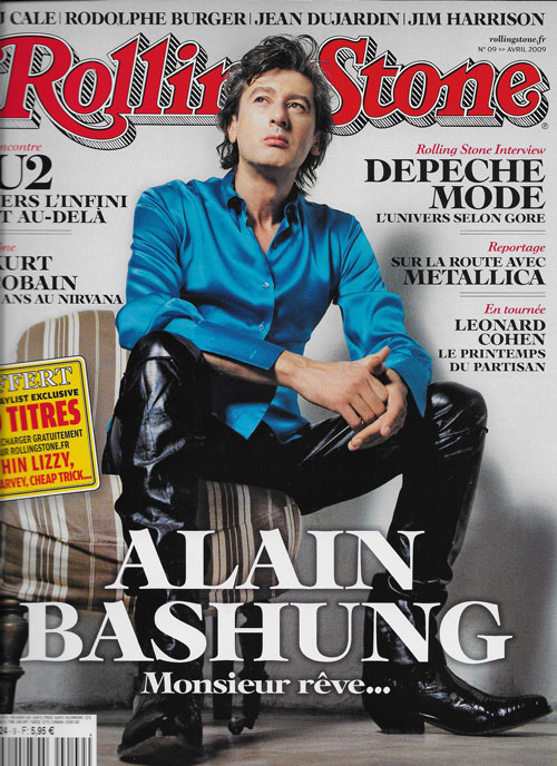 RollingStone n9 Avril 2009 Alain Bashung cover