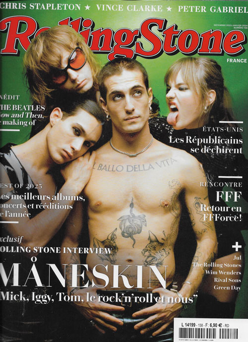 RollingStone n157 Dcembre 2023 Maneskin cover