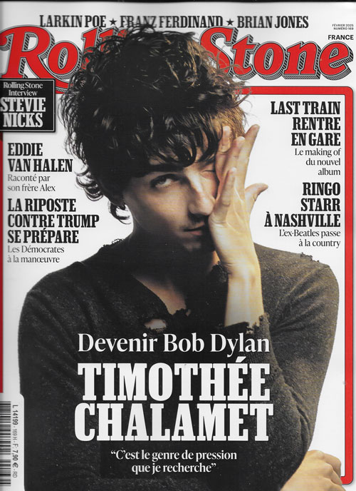 RollingStone fr Timothe Chalamet pour le biopic Bob Dylan